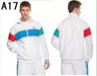 hiver automne lacoste 2019U sport wear survetement hommes a17 blanc bleu